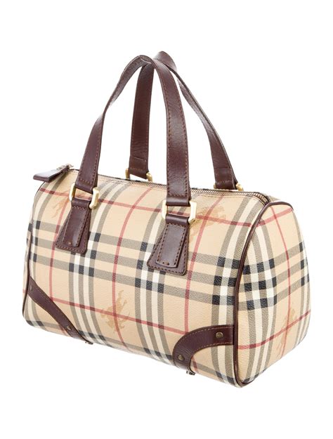 burberry large haymarket check bowling bag|Burberry Haymarket Check Bowling Bag .